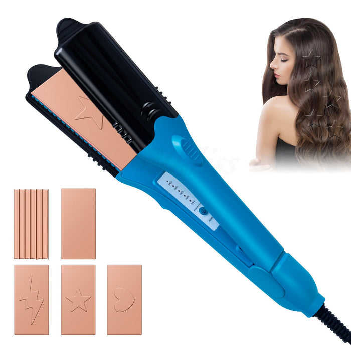 3D hair imprinting  3D Hair Press Iron Hair Straightener Electric Straightening Curling Imprinting 3D Hair Crimper - eZthings USA WE SORT ALL THE CRAZIEST GADGETS, GIZMOS, TOYS & TECHNOLOGY, SO YOU DON'T HAVE TO.