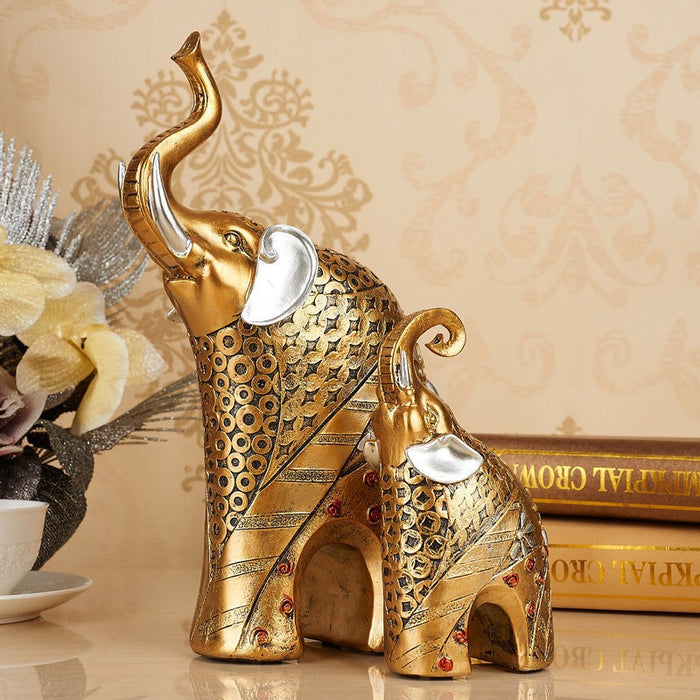 Resin Crafts European Style Couple Elephant Living Room Home Decoration Wine Cabinet Study Decoration Wedding Gift - eZthings USA WE SORT ALL THE CRAZIEST GADGETS, GIZMOS, TOYS & TECHNOLOGY, SO YOU DON'T HAVE TO.