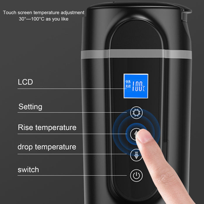 12V/24V 70W-100W Car Heating Cup 420ml Car Heated Smart Mug With Temperature Control Cigarette Lighter Car Kettle Water Heater - eZthings USA WE SORT ALL THE CRAZIEST GADGETS, GIZMOS, TOYS & TECHNOLOGY, SO YOU DON'T HAVE TO.