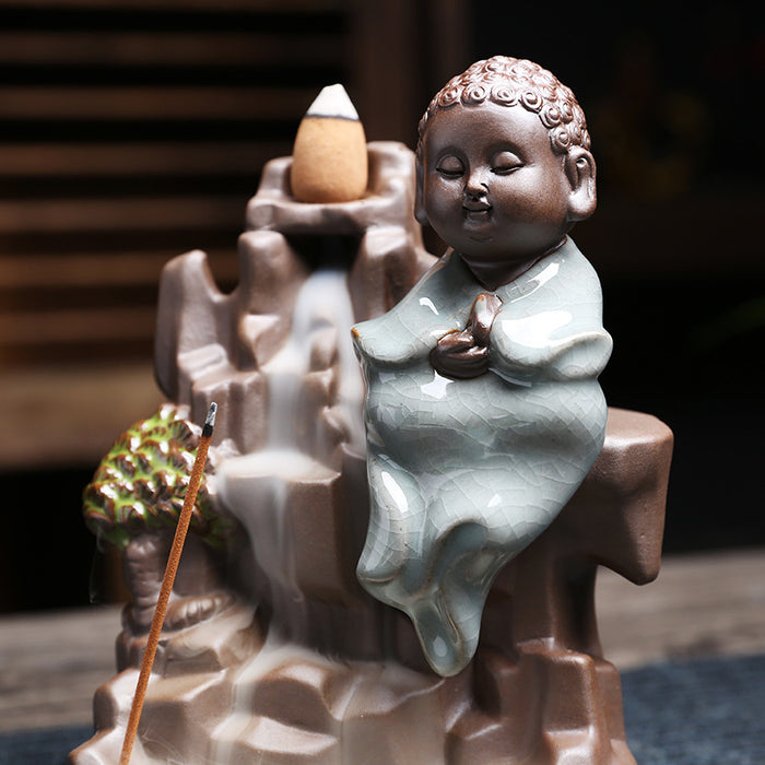 Antique Landscape Back Flow Incense Burner Line Incense Creative Ceramic Gift Ornaments Crafts Zen Ge Kiln Sandalwood Burner