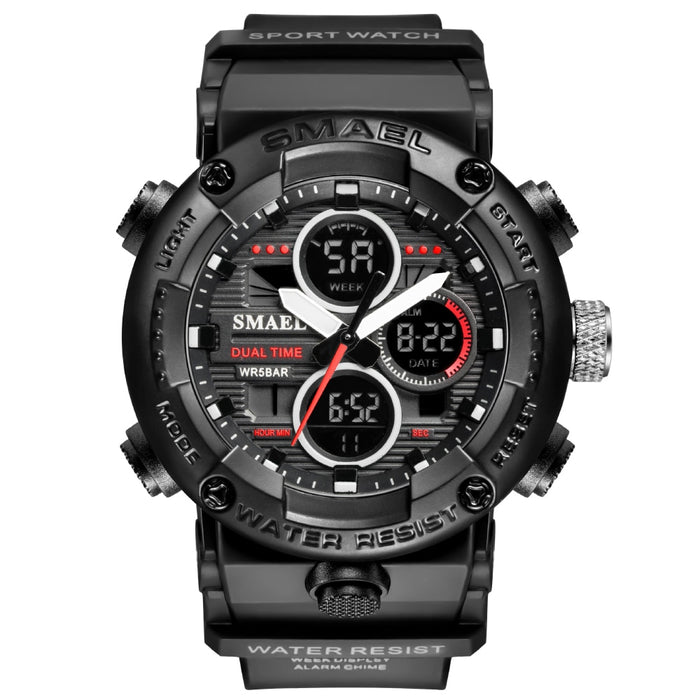 SMAEL 8038 Sport Watch Men Waterproof LED Digital Watches Stopwatch Big Dial Clock For Male 8038 relogio masculino Men Watches Quartz