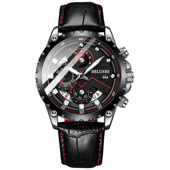 Fashion New Mens Watches BELUSHI Top Brand Luxury Chronograph Full Steel Waterproof Quartz Watch Men Date Sports Clock - eZthings USA WE SORT ALL THE CRAZIEST GADGETS, GIZMOS, TOYS & TECHNOLOGY, SO YOU DON'T HAVE TO.