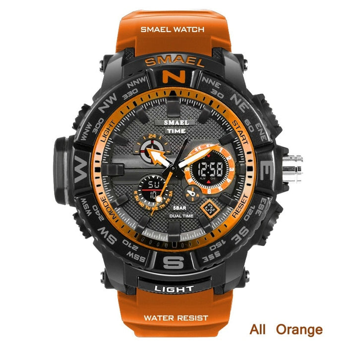 men sport watches SMAEL 1531 brand dual display watch men LED digital analog electronic quartz watches 30M waterproof male clock - eZthings USA WE SORT ALL THE CRAZIEST GADGETS, GIZMOS, TOYS & TECHNOLOGY, SO YOU DON'T HAVE TO.