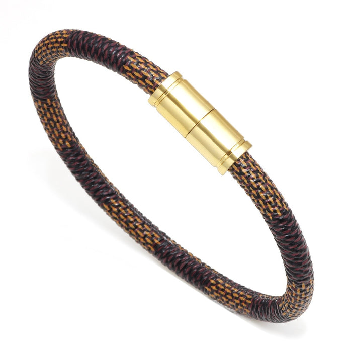 Leather Bracelets for Men and Women Jewelry Stainless Steel Magnetic Clasp Bracelets - eZthings USA WE SORT ALL THE CRAZIEST GADGETS, GIZMOS, TOYS & TECHNOLOGY, SO YOU DON'T HAVE TO.
