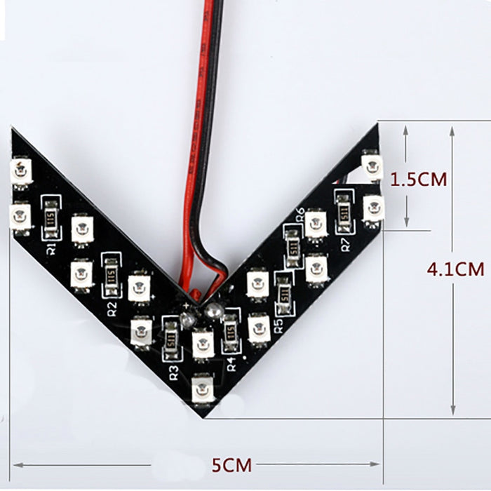 2pcs Arrow Panel 14 SMD LED Car Side Mirror Indicator Light Auto Turn Signal Light Car Styling LED Rear View Mirror AE - eZthings USA WE SORT ALL THE CRAZIEST GADGETS, GIZMOS, TOYS & TECHNOLOGY, SO YOU DON'T HAVE TO.