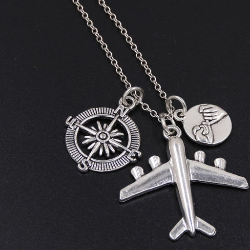 Wanderlust Passport Earth Airplane Necklaces & Pendants Silver Travling Handmade Jewelry - eZthings USA WE SORT ALL THE CRAZIEST GADGETS, GIZMOS, TOYS & TECHNOLOGY, SO YOU DON'T HAVE TO.