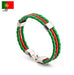 National Flag Leather Bracelets Sports Football Fans Jewelry - eZthings USA WE SORT ALL THE CRAZIEST GADGETS, GIZMOS, TOYS & TECHNOLOGY, SO YOU DON'T HAVE TO.