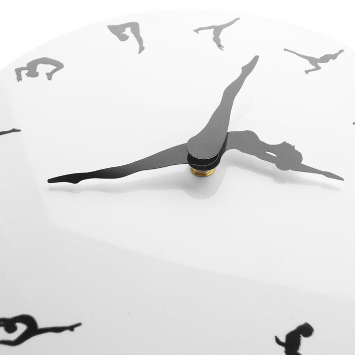 Yoga Postures Wall Clock GYM Fitness Flexible Girl Silent Modern Clock Watch Home Decor Meditation Decor Yoga Studio Relax Gift - eZthings USA WE SORT ALL THE CRAZIEST GADGETS, GIZMOS, TOYS & TECHNOLOGY, SO YOU DON'T HAVE TO.