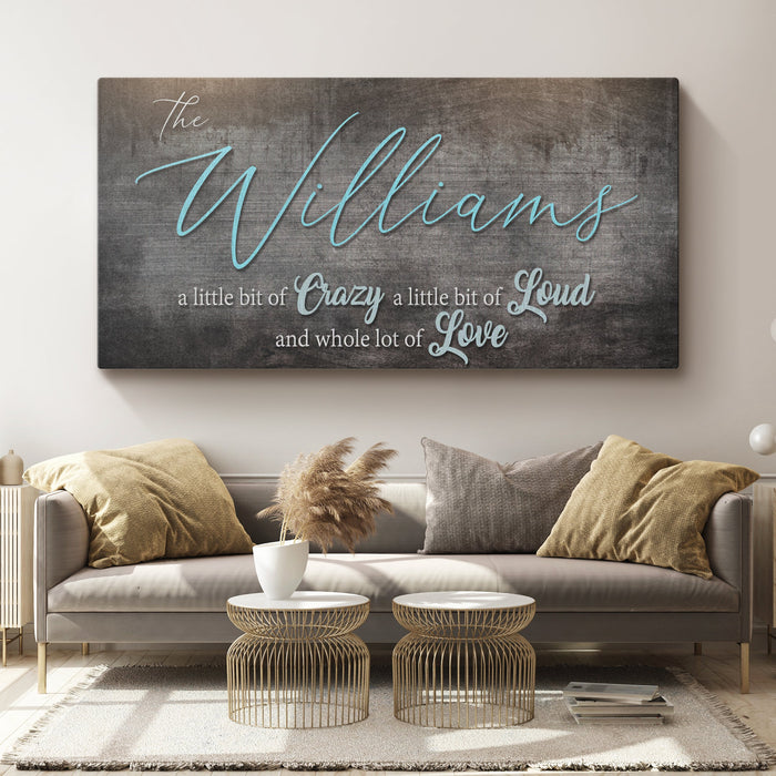 Crazy Lousd Lave Family Name Sign - eZthings USA WE SORT ALL THE CRAZIEST GADGETS, GIZMOS, TOYS & TECHNOLOGY, SO YOU DON'T HAVE TO.