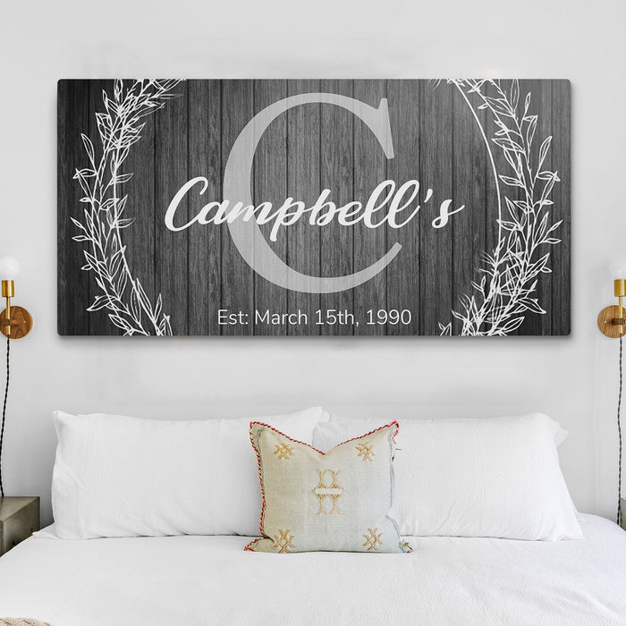 Family Name Sign -  Monogram Sign - eZthings USA WE SORT ALL THE CRAZIEST GADGETS, GIZMOS, TOYS & TECHNOLOGY, SO YOU DON'T HAVE TO.