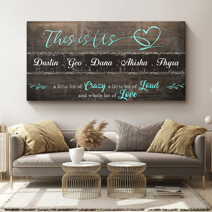 This is Us Family Sign - eZthings USA WE SORT ALL THE CRAZIEST GADGETS, GIZMOS, TOYS & TECHNOLOGY, SO YOU DON'T HAVE TO.