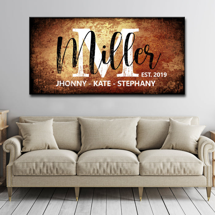 Family Last Name Sign