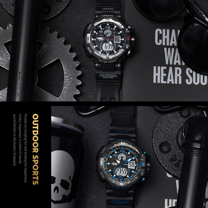 SMAEL 1376C Casual Watch Men Waterproof montre homme Men's Writswatch LED Digital Watches Men Clock Led reloj hombre  Big Sport Watches - eZthings USA WE SORT ALL THE CRAZIEST GADGETS, GIZMOS, TOYS & TECHNOLOGY, SO YOU DON'T HAVE TO.