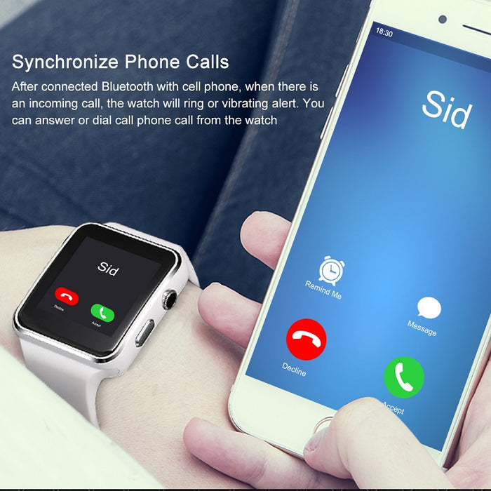 eThings  Arrival X6 Smart Watch with Camera Touch Screen Support SIM TF Card Bluetooth Smartwatch for iPhone Xiaomi Android Phone - eZthings USA WE SORT ALL THE CRAZIEST GADGETS, GIZMOS, TOYS & TECHNOLOGY, SO YOU DON'T HAVE TO.