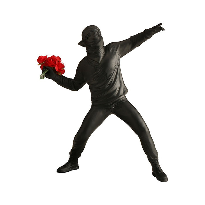 Banksy Flower Throwing Boys Art Decoration Decoration Decoration Fashion Creative Home Decoration - eZthings USA WE SORT ALL THE CRAZIEST GADGETS, GIZMOS, TOYS & TECHNOLOGY, SO YOU DON'T HAVE TO.