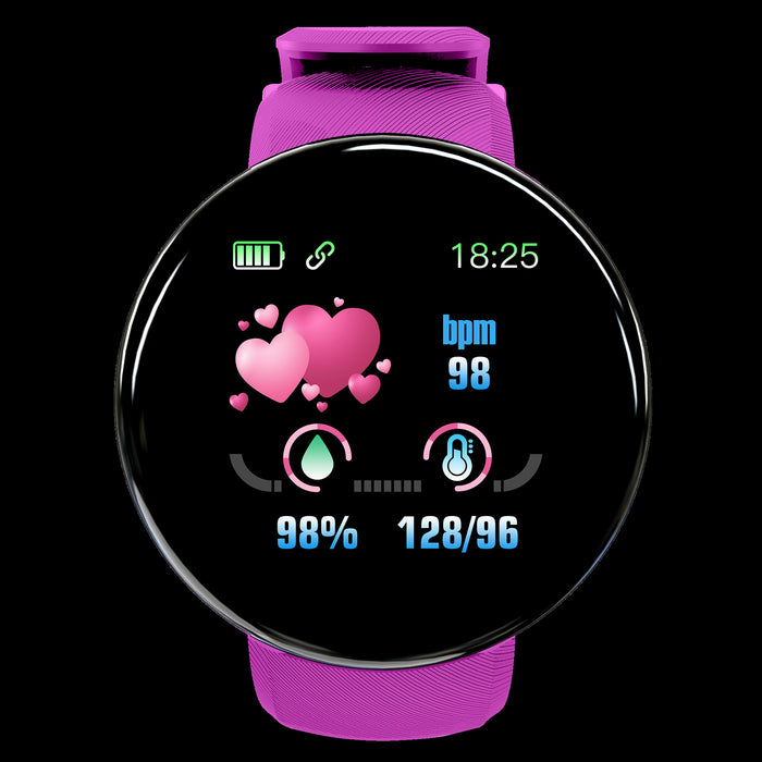 eThings D18 Smart Bracelet Color Round Screen Heart Rate Blood Pressure Sleep Monitoring Pedometer Sports Encyclopedia Star Smart Watch - eZthings USA WE SORT ALL THE CRAZIEST GADGETS, GIZMOS, TOYS & TECHNOLOGY, SO YOU DON'T HAVE TO.