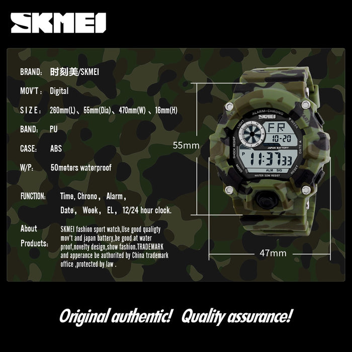 SKMEI 1019 Outdoor Sport Watch Men Alarm Clock 5Bar Waterproof Military Watches LED Display Shock Digital Watch Reloj Hombre - eZthings USA WE SORT ALL THE CRAZIEST GADGETS, GIZMOS, TOYS & TECHNOLOGY, SO YOU DON'T HAVE TO.