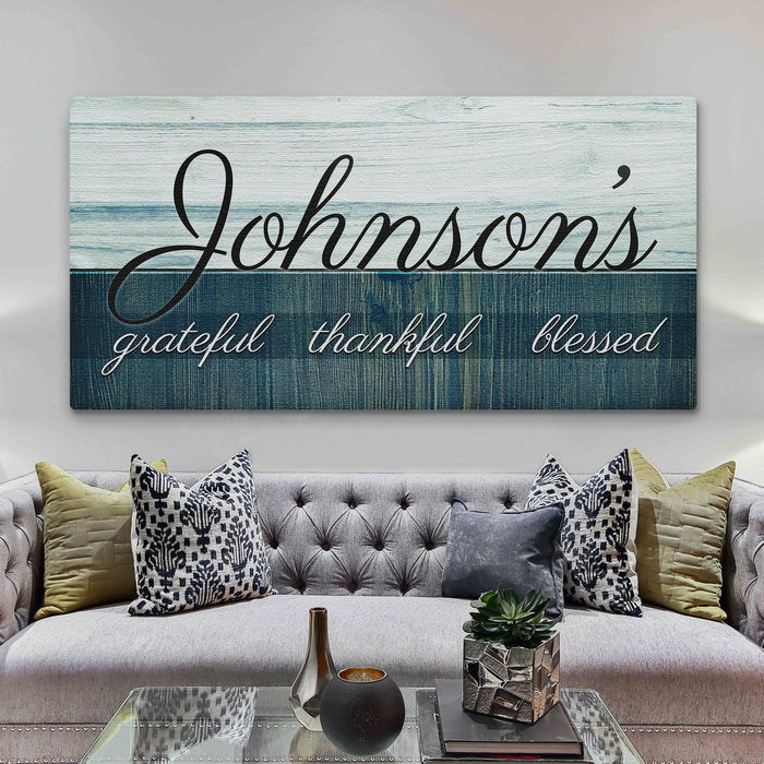 Family Grateful Sign - eZthings USA WE SORT ALL THE CRAZIEST GADGETS, GIZMOS, TOYS & TECHNOLOGY, SO YOU DON'T HAVE TO.