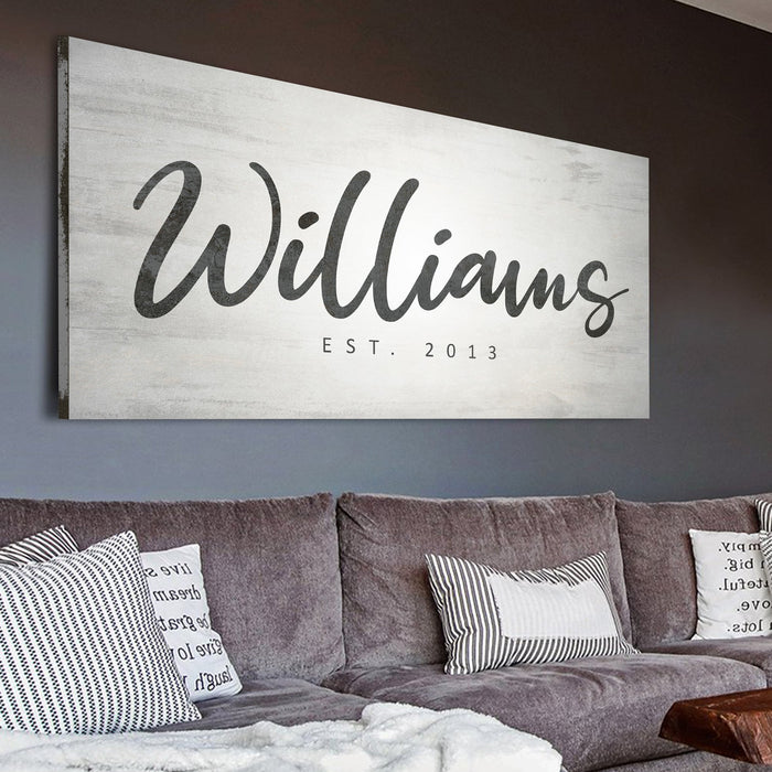 Family Name Sign - eZthings USA WE SORT ALL THE CRAZIEST GADGETS, GIZMOS, TOYS & TECHNOLOGY, SO YOU DON'T HAVE TO.