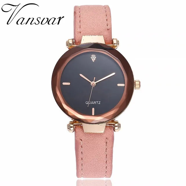 Women Leather Quartz Watch Female Hot Sale Simple Analog Wristwatches Relogio Feminino Clock - eZthings USA WE SORT ALL THE CRAZIEST GADGETS, GIZMOS, TOYS & TECHNOLOGY, SO YOU DON'T HAVE TO.