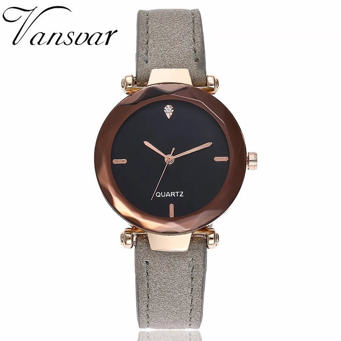 Women Leather Quartz Watch Female Hot Sale Simple Analog Wristwatches Relogio Feminino Clock - eZthings USA WE SORT ALL THE CRAZIEST GADGETS, GIZMOS, TOYS & TECHNOLOGY, SO YOU DON'T HAVE TO.