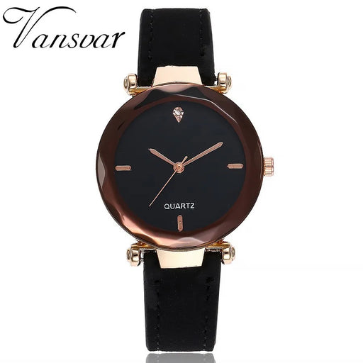 Women Leather Quartz Watch Female Hot Sale Simple Analog Wristwatches Relogio Feminino Clock - eZthings USA WE SORT ALL THE CRAZIEST GADGETS, GIZMOS, TOYS & TECHNOLOGY, SO YOU DON'T HAVE TO.
