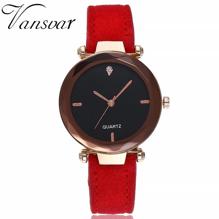 Women Leather Quartz Watch Female Hot Sale Simple Analog Wristwatches Relogio Feminino Clock - eZthings USA WE SORT ALL THE CRAZIEST GADGETS, GIZMOS, TOYS & TECHNOLOGY, SO YOU DON'T HAVE TO.
