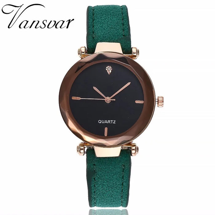Women Leather Quartz Watch Female Hot Sale Simple Analog Wristwatches Relogio Feminino Clock - eZthings USA WE SORT ALL THE CRAZIEST GADGETS, GIZMOS, TOYS & TECHNOLOGY, SO YOU DON'T HAVE TO.