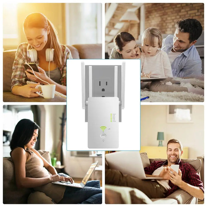 eThings 5Ghz WiFi Repeater Dual Band 2.4G& 5G Wireless Wifi Extender 1200Mbps Wi-Fi Amplifier wireless Access Point - eZthings USA WE SORT ALL THE CRAZIEST GADGETS, GIZMOS, TOYS & TECHNOLOGY, SO YOU DON'T HAVE TO.