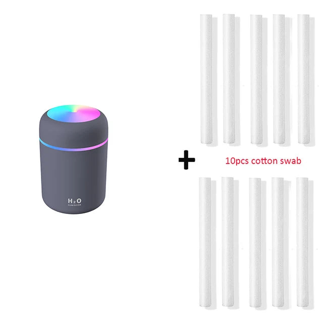 Portable 300ml Humidifier USB Ultrasonic Dazzle Cup Aroma Diffuser Cool Mist Maker Air Humidifier Purifier with Romantic Light - eZthings USA WE SORT ALL THE CRAZIEST GADGETS, GIZMOS, TOYS & TECHNOLOGY, SO YOU DON'T HAVE TO.