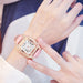 Women Diamond Watch Starry Square Dial Bracelet Watches Set Ladies Leather Band Quartz Wristwatch Female Clock Zegarek Damski - eZthings USA WE SORT ALL THE CRAZIEST GADGETS, GIZMOS, TOYS & TECHNOLOGY, SO YOU DON'T HAVE TO.