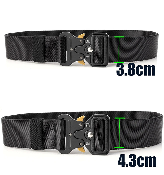 Tactical Belt Nylon Military Army belt Outdoor Metal Buckle Police Heavy Duty Training Hunting Belt 125CM 3.8cm Wide - eZthings USA WE SORT ALL THE CRAZIEST GADGETS, GIZMOS, TOYS & TECHNOLOGY, SO YOU DON'T HAVE TO.