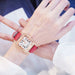Women Diamond Watch Starry Square Dial Bracelet Watches Set Ladies Leather Band Quartz Wristwatch Female Clock Zegarek Damski - eZthings USA WE SORT ALL THE CRAZIEST GADGETS, GIZMOS, TOYS & TECHNOLOGY, SO YOU DON'T HAVE TO.