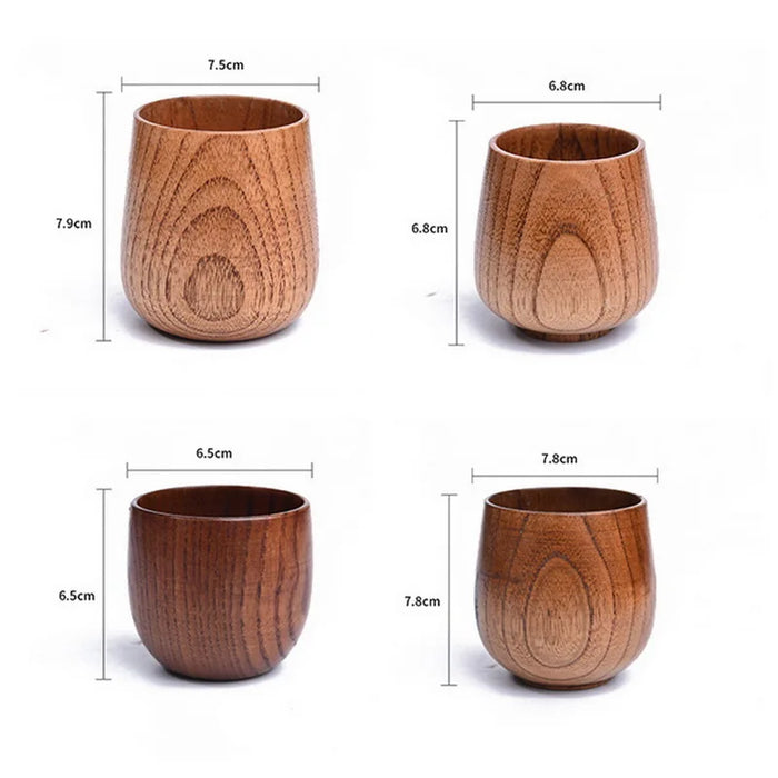 Wooden Big Belly Cups Handmade Natural Spruce Wood Cups - eZthings USA WE SORT ALL THE CRAZIEST GADGETS, GIZMOS, TOYS & TECHNOLOGY, SO YOU DON'T HAVE TO.