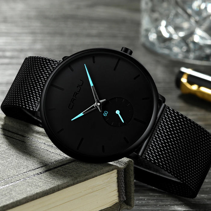 Fashion Mens Watches Top Brand Luxury Quartz Watch Men Casual Slim Mesh Steel - eZthings USA WE SORT ALL THE CRAZIEST GADGETS, GIZMOS, TOYS & TECHNOLOGY, SO YOU DON'T HAVE TO.