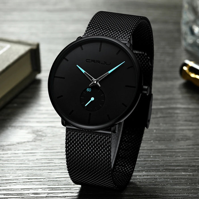 Fashion Mens Watches Top Brand Luxury Quartz Watch Men Casual Slim Mesh Steel - eZthings USA WE SORT ALL THE CRAZIEST GADGETS, GIZMOS, TOYS & TECHNOLOGY, SO YOU DON'T HAVE TO.