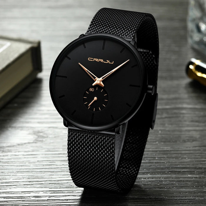 Fashion Mens Watches Top Brand Luxury Quartz Watch Men Casual Slim Mesh Steel - eZthings USA WE SORT ALL THE CRAZIEST GADGETS, GIZMOS, TOYS & TECHNOLOGY, SO YOU DON'T HAVE TO.