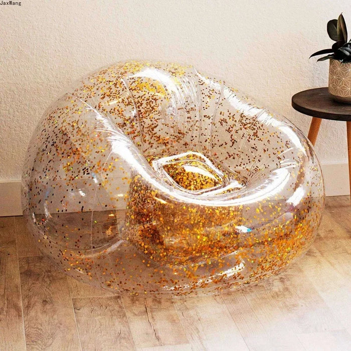 Transparent Shiny Inflatable Sofa