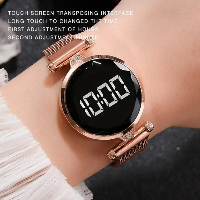 digital dress watch ladies Vintage Lady Smartwatch Wallpaper: Pink Flower Art (digital Download)