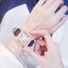 Women Diamond Watch Starry Square Dial Bracelet Watches Set Ladies Leather Band Quartz Wristwatch Female Clock Zegarek Damski - eZthings USA WE SORT ALL THE CRAZIEST GADGETS, GIZMOS, TOYS & TECHNOLOGY, SO YOU DON'T HAVE TO.