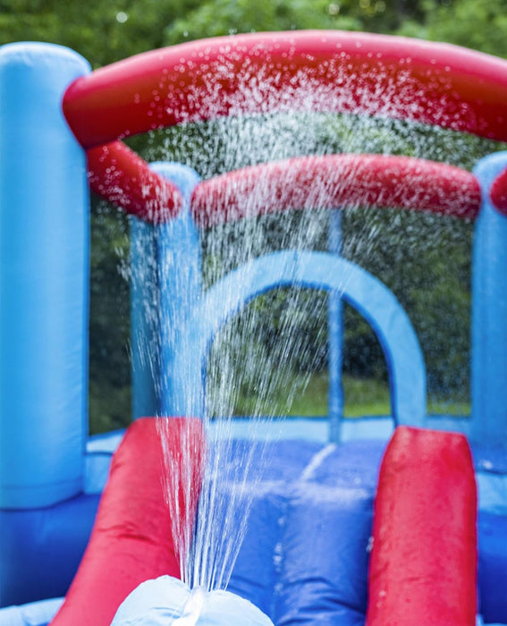 Kangaroo Kastle Inflatable Water Slide and Bounce House with Blower and Water Gun/Splash Pool for Kids