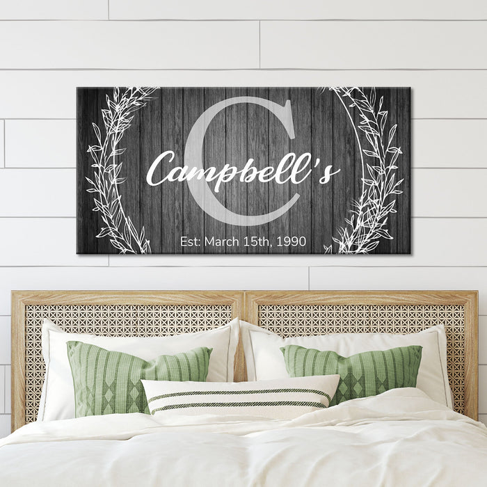 Family Name Sign -  Monogram Sign - eZthings USA WE SORT ALL THE CRAZIEST GADGETS, GIZMOS, TOYS & TECHNOLOGY, SO YOU DON'T HAVE TO.
