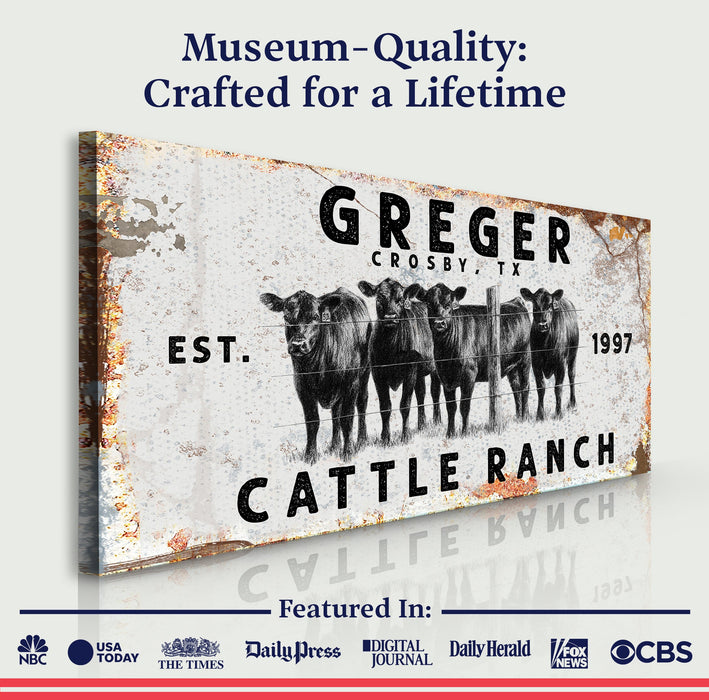 Cattle Ranch Rustic Sign - eZthings USA WE SORT ALL THE CRAZIEST GADGETS, GIZMOS, TOYS & TECHNOLOGY, SO YOU DON'T HAVE TO.