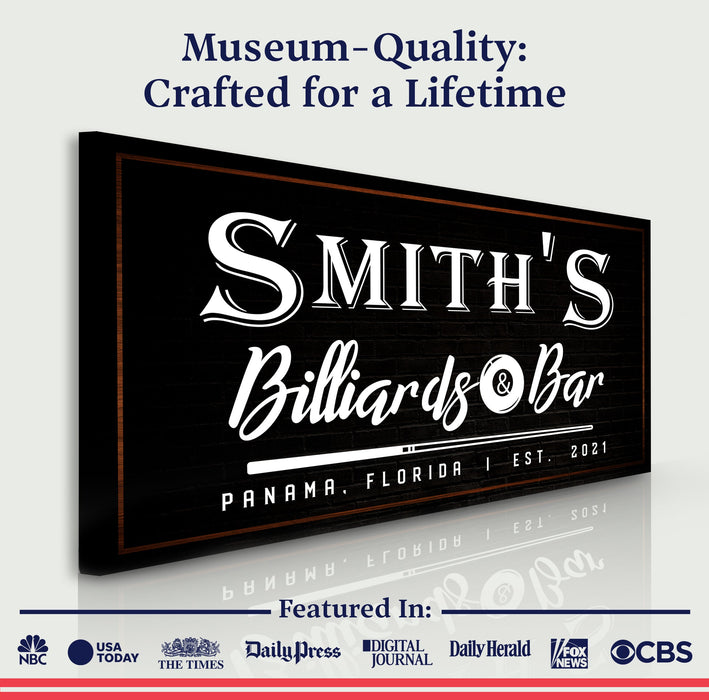 Billiards And Bar Sign II