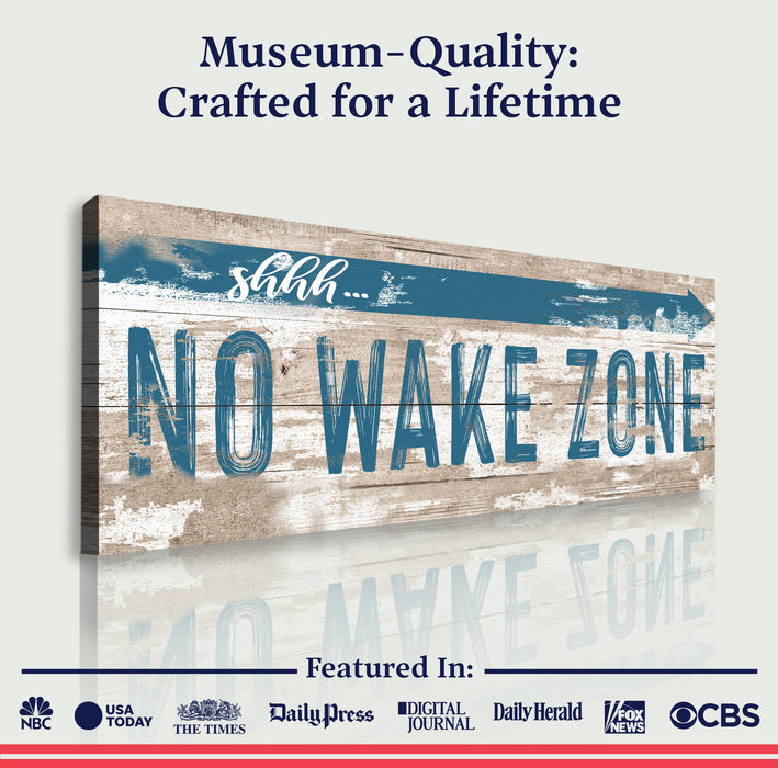 No Wake Zone Sign XIV