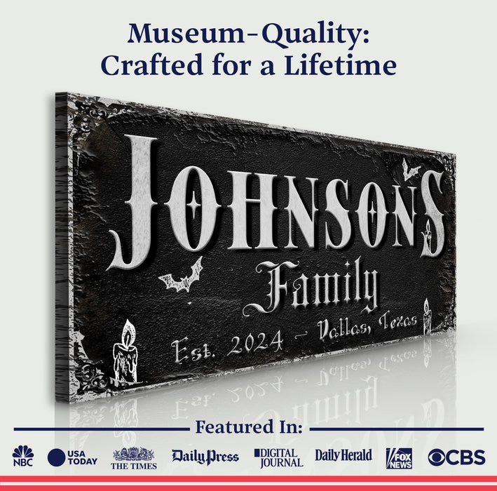 Personalized Gothic Sign V