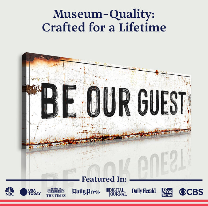 Be Our Guest Sign V