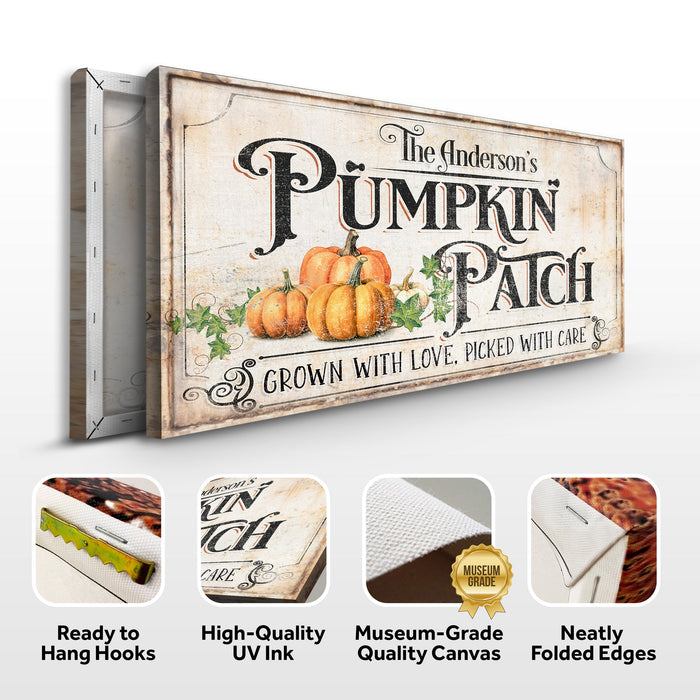Personalized Pumpkin Patch Sign III