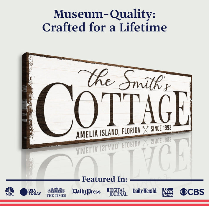 Cottage Beach House Sign II