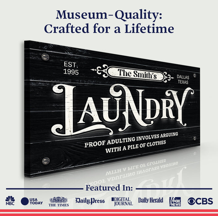 Laundry Room Sign VII